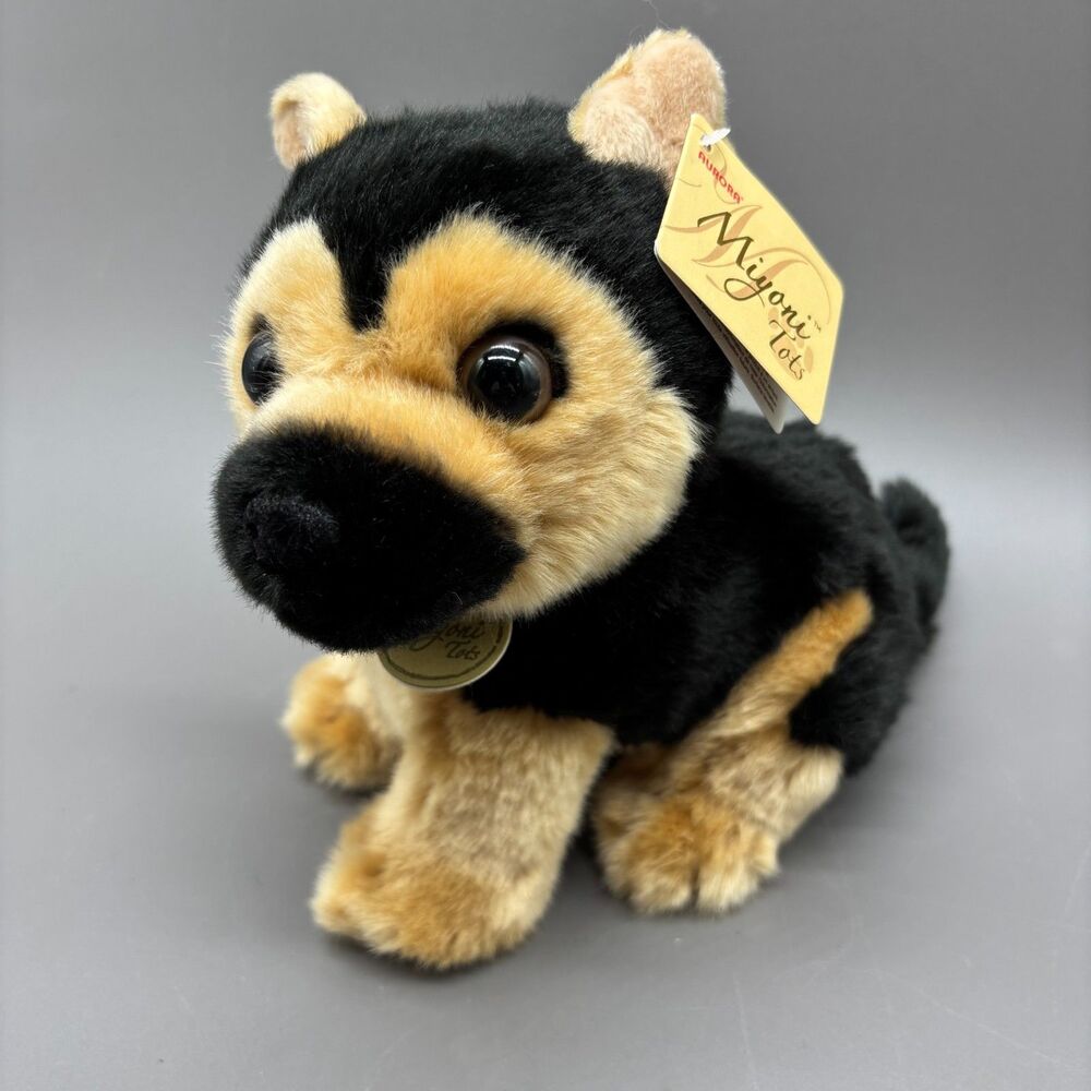 Aurora Miyoni Tots German Shepherd Puppy Plush Dog Stuffed Animal 8" NWT